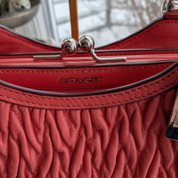 Coach NWT Madison Twist Leather Carrie Satchel F27681 - Picture 3 of 11